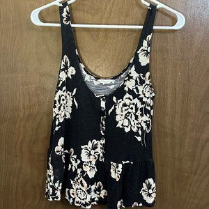 Cropped, Floral Tank